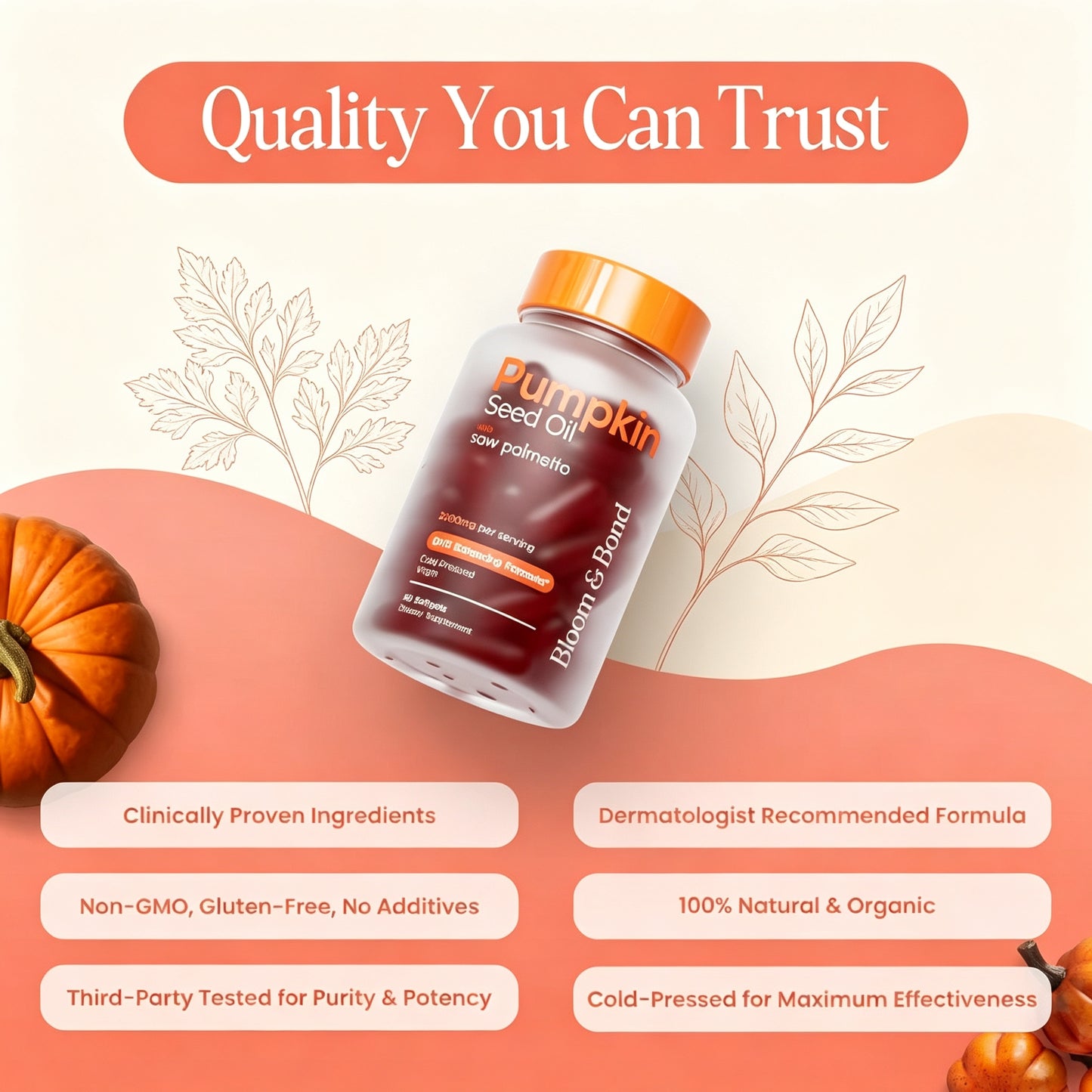 Bloom & Bond Pumkin Seed Oil for Women's hair